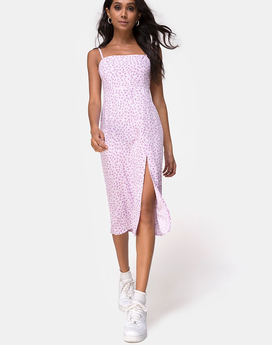 Immagine di Kaoya Midi Dress in Ditsy Rose Lilac
