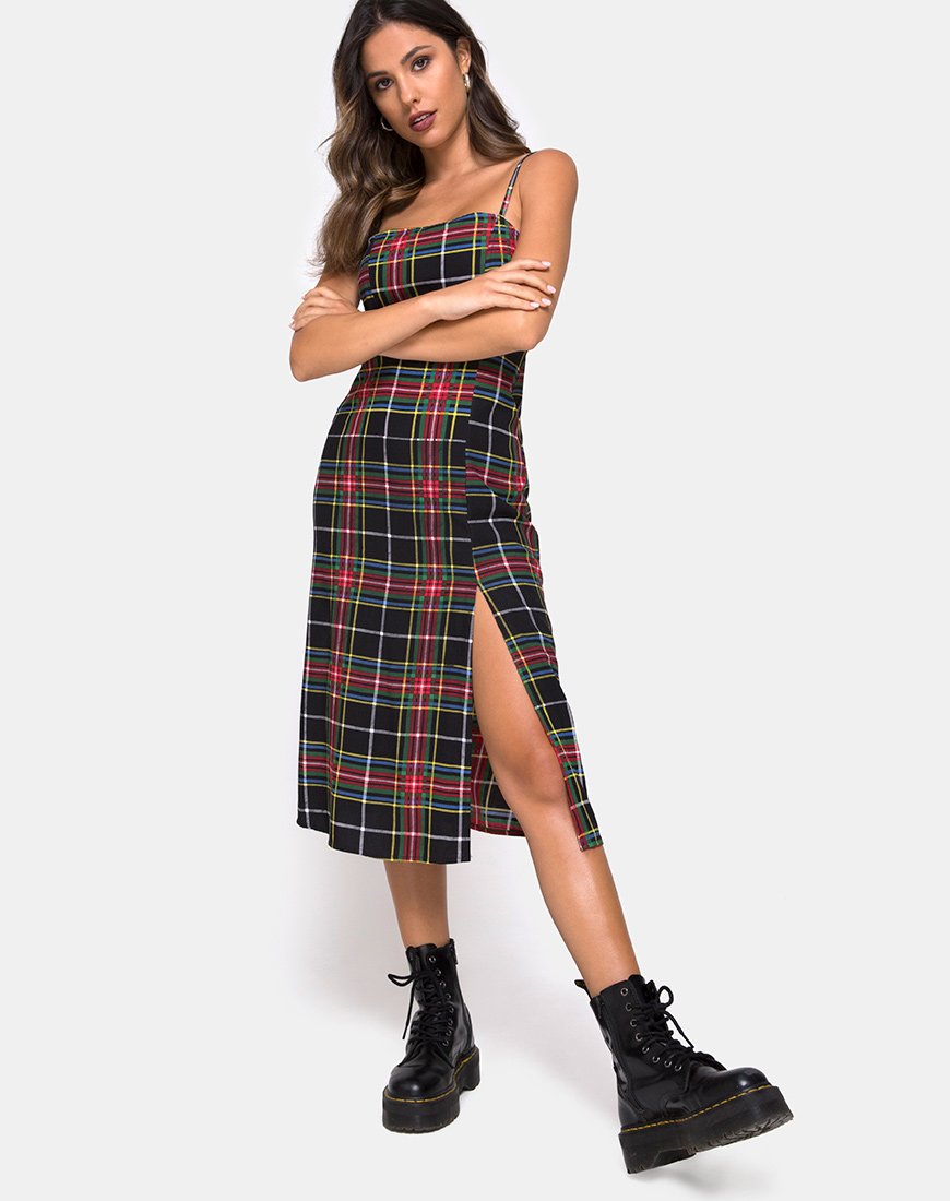Immagine di Kaoya Abito in Plaid Rosso Verde Giallo Nero