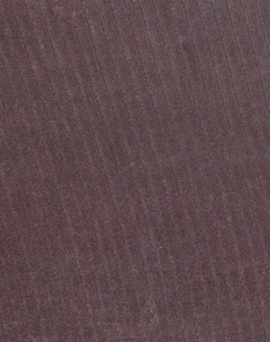 Immagine di Kardie Bodycon Dress in velluto moka a coste