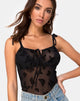 Immagine di Karmin Corpetto in maglia nera Butterfly Flock