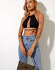 Immagine di Karti Crop Top a rete nero