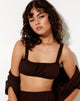 Immagine di Kasie Crop Top in Rami Cioccolato amaro