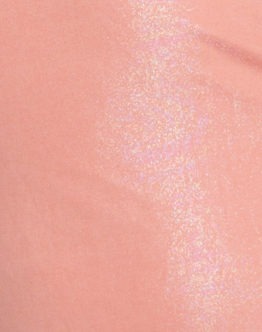 Immagine di Kate Slip Dress in Peach Blush Pearlescent Shimmer