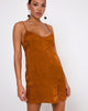 Immagine di Katya Mini Dress in Satin Zebra Golden Coral