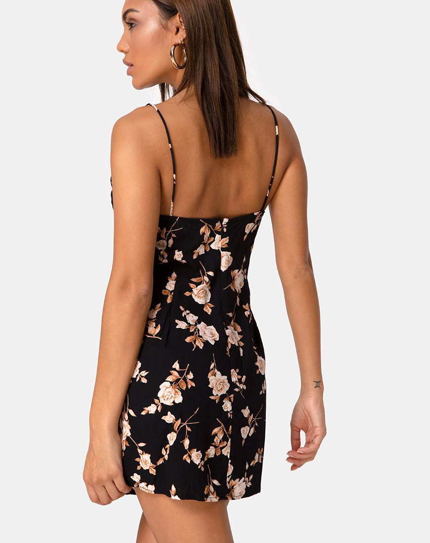 Abito sottoveste Katya in Peach Rose
