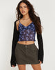 immagine di Kauchi Cami Top in Pretty Floral Navy