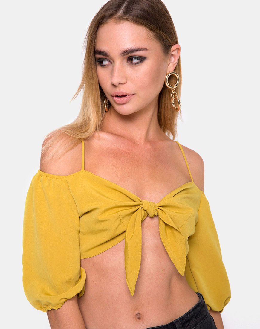 Immagine di Kavon Crop Top in senape