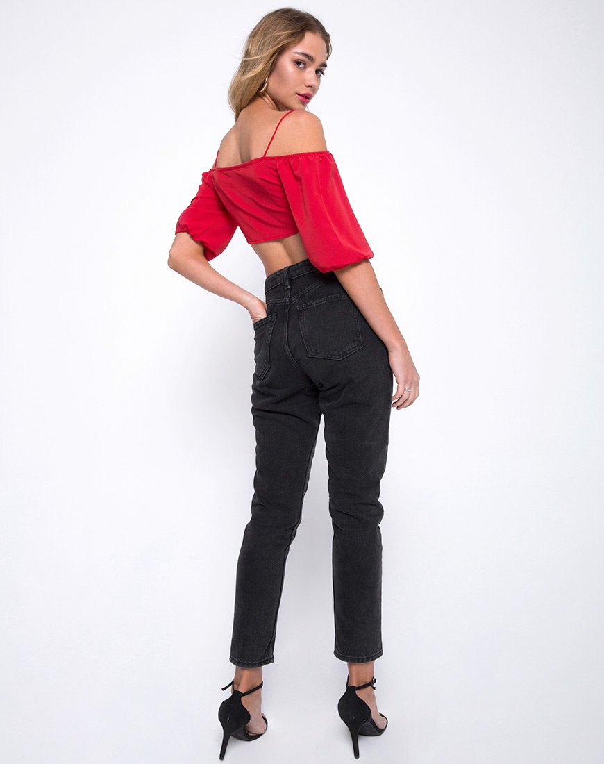 Immagine di Kavon Crop Top in rosso