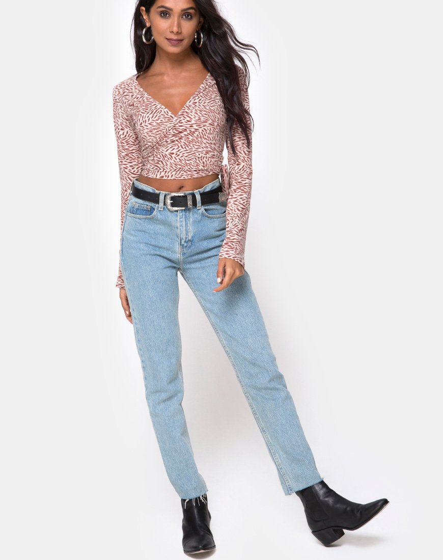 Immagine di Kayak Wrap Top in Safari Taupe