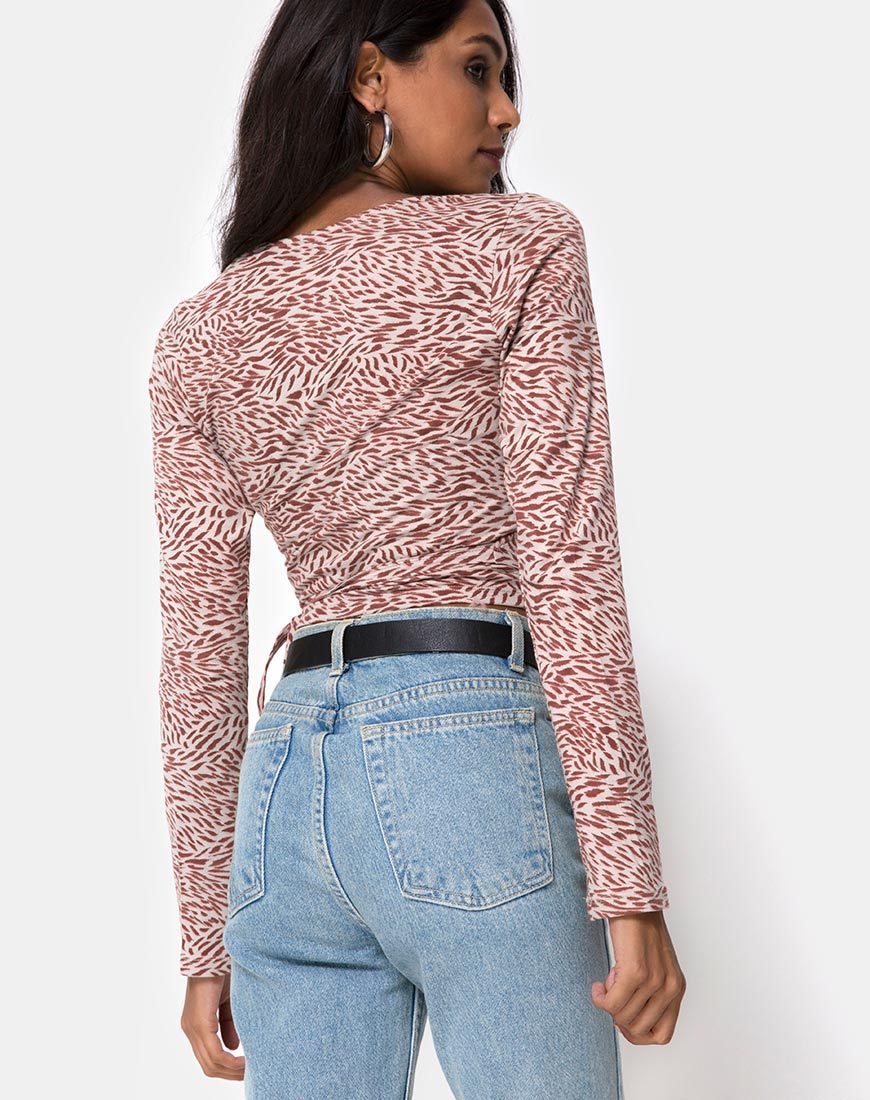 Immagine di Kayak Wrap Top in Safari Taupe
