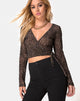 Immagine di Kayak Wrap Top in Rar Leopard Flock Mesh