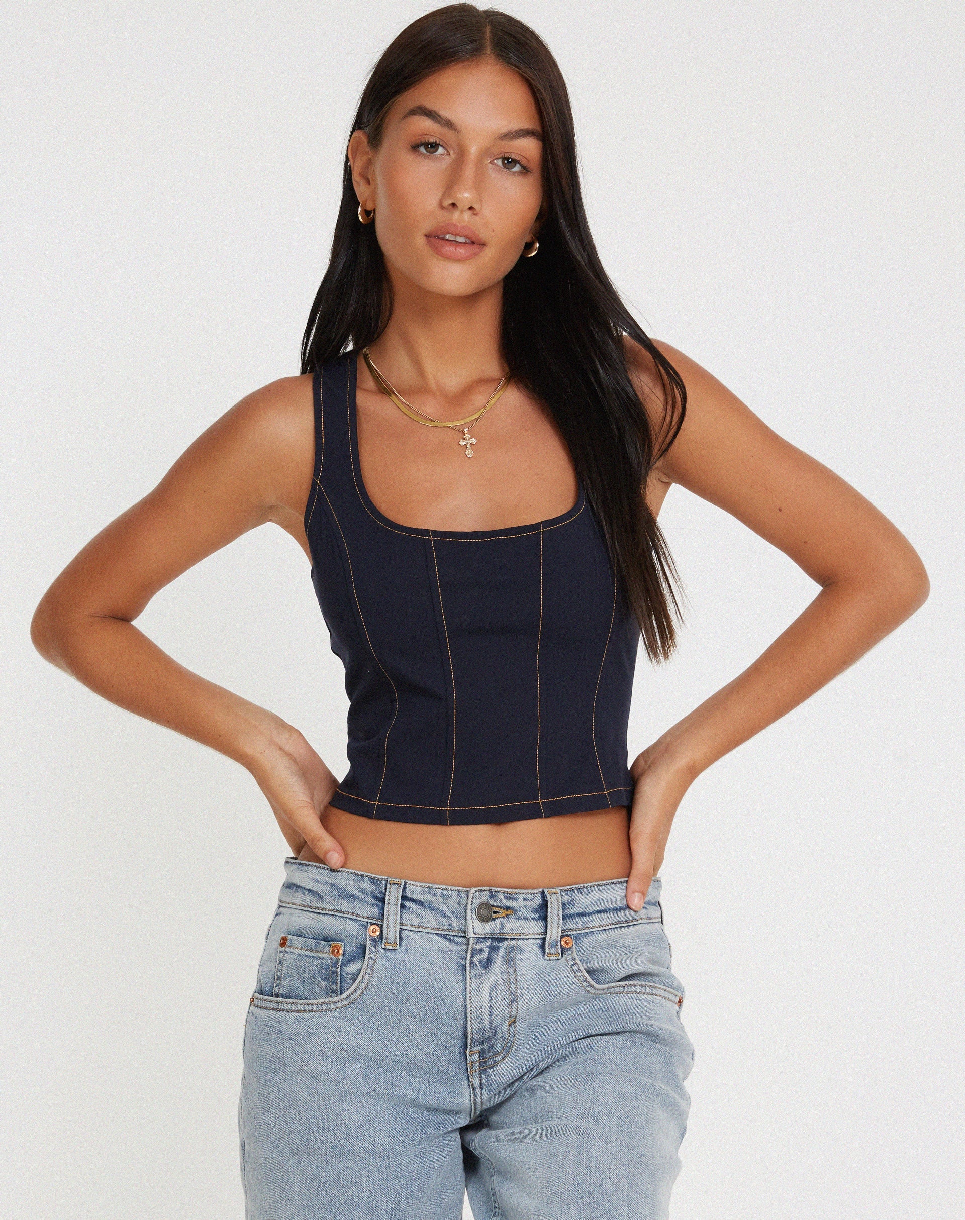 immagine di Top corsetto Kayaso in Marina