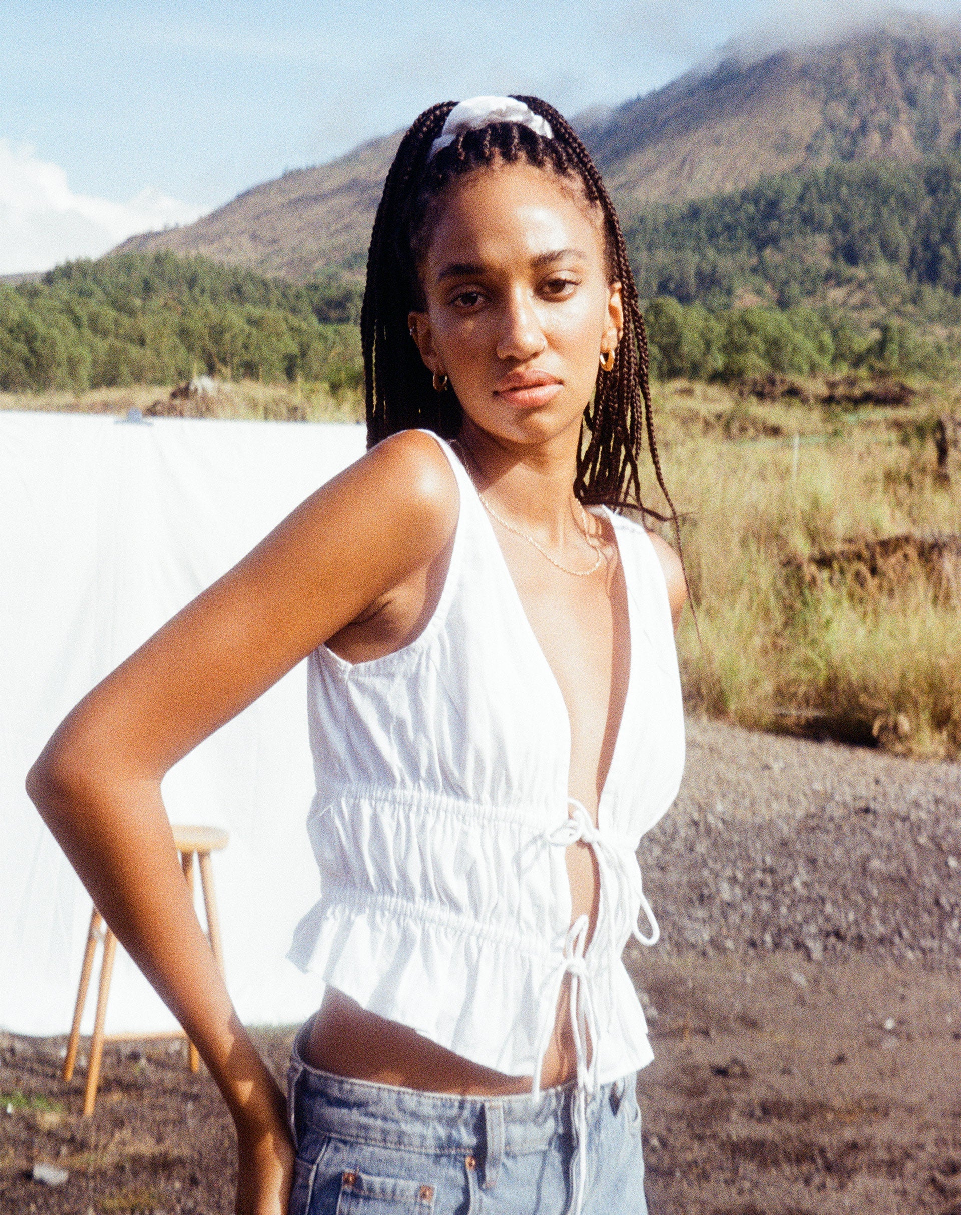 immagine di Kayson Crop Top in bianco