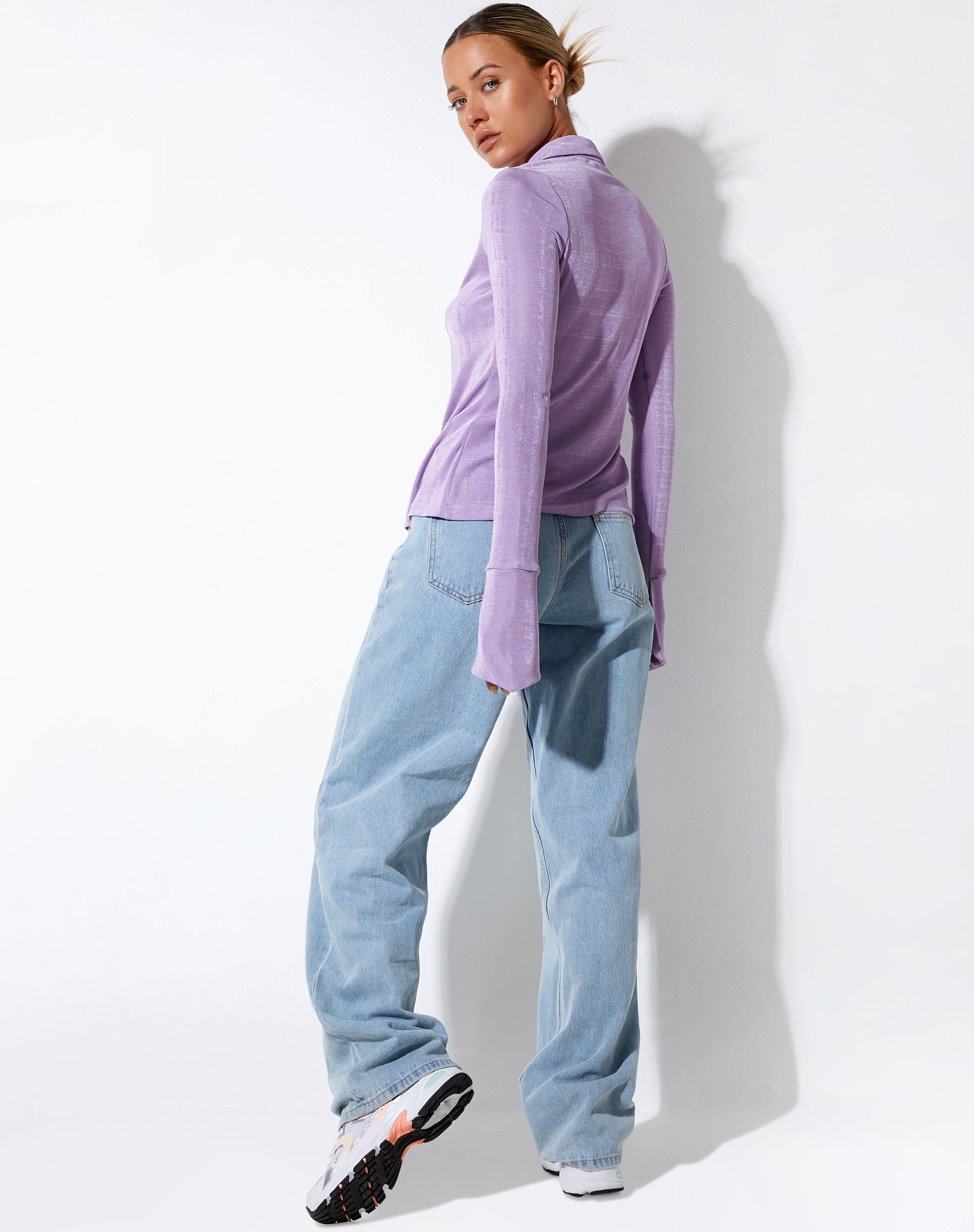 IMMAGINE della camicia Keani in crepe lavanda