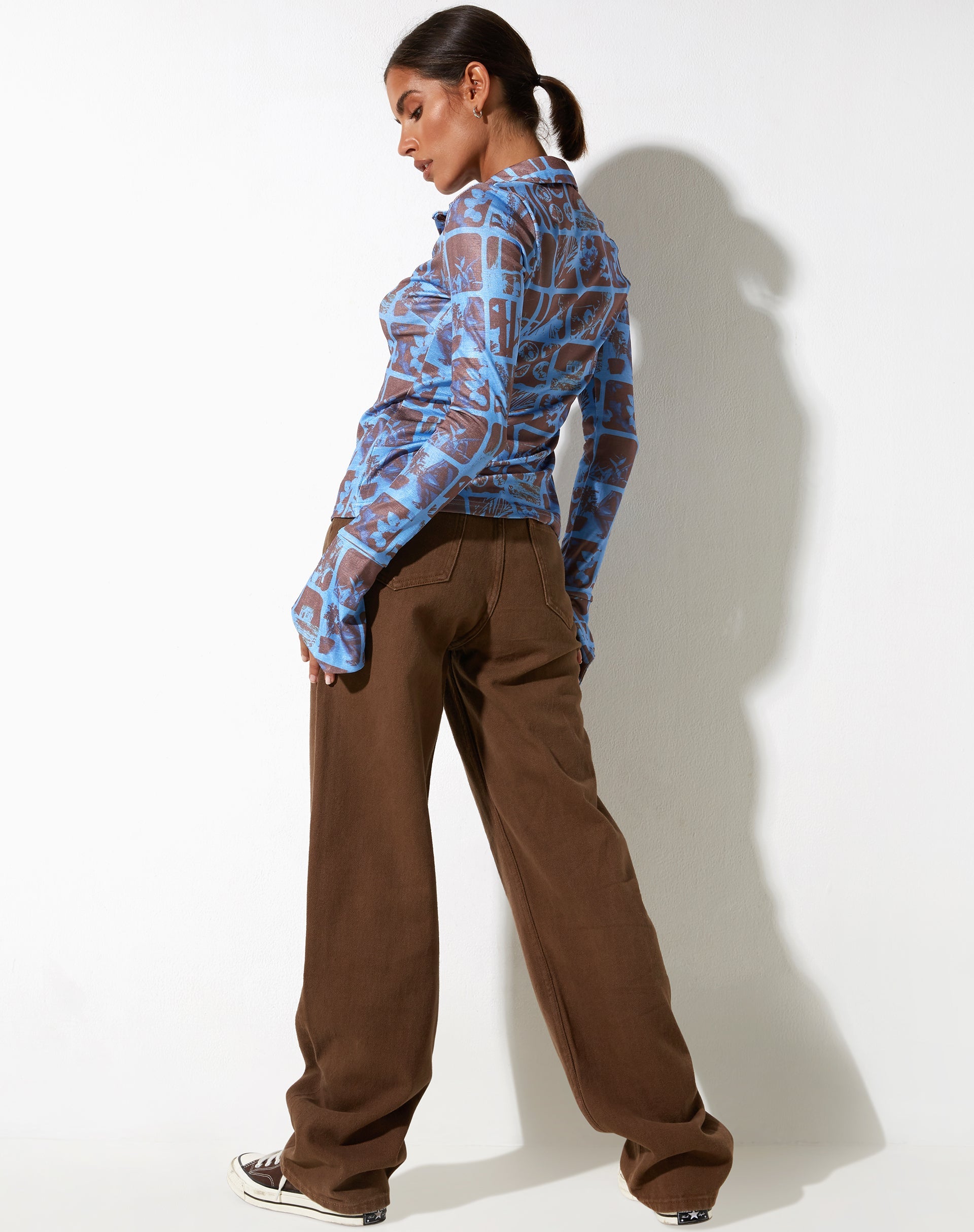 immagine della camicia Keani in blu fotografico