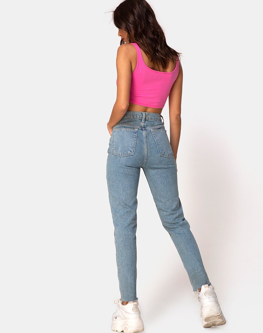 Immagine di Keddo Crop Top in rosa anni '80