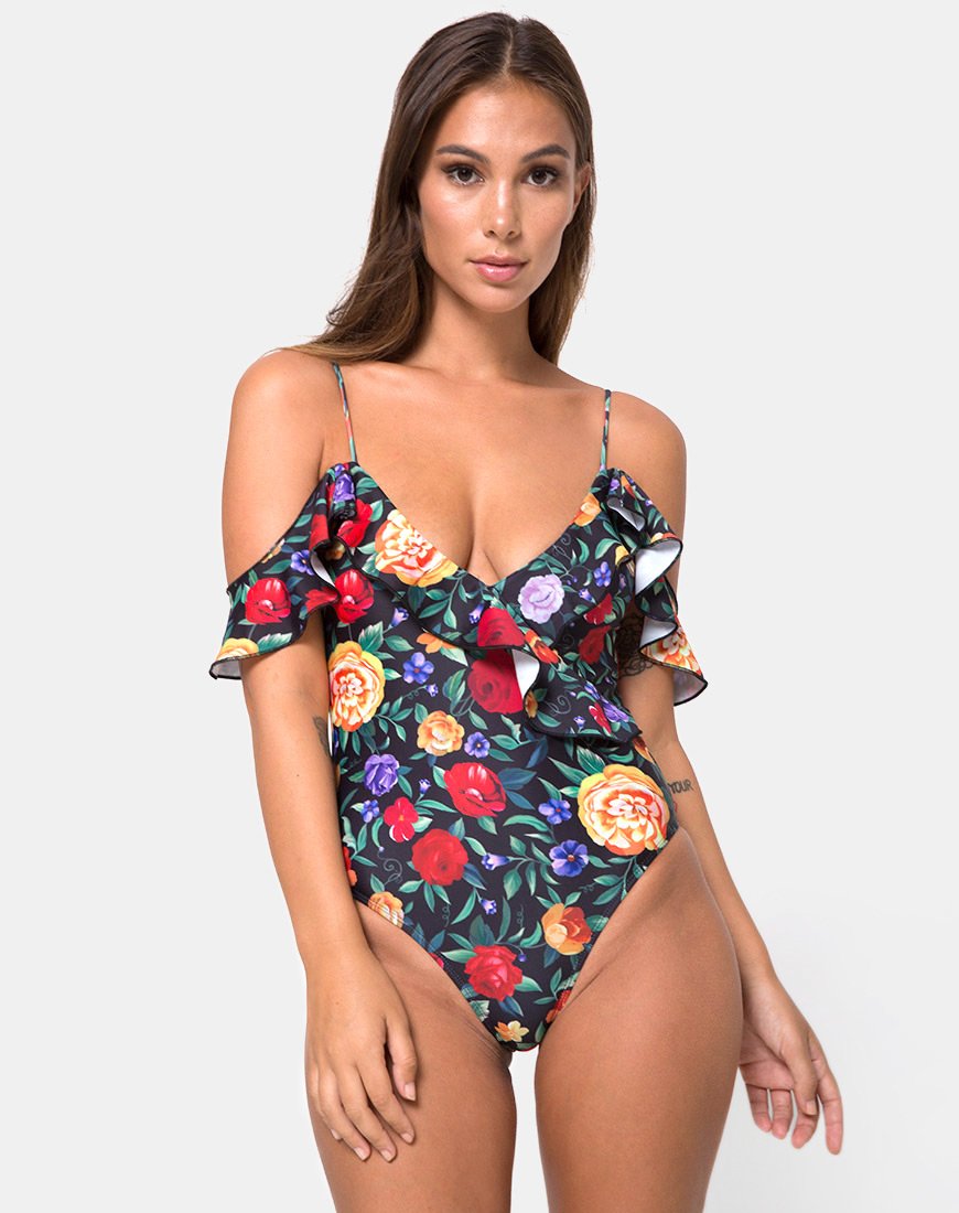 Costume da bagno Keenan in rosa senorita