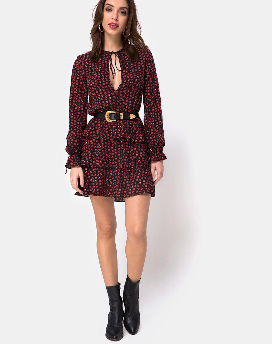 Immagine di Kepsibelle Abito in Dotty Rose Nero