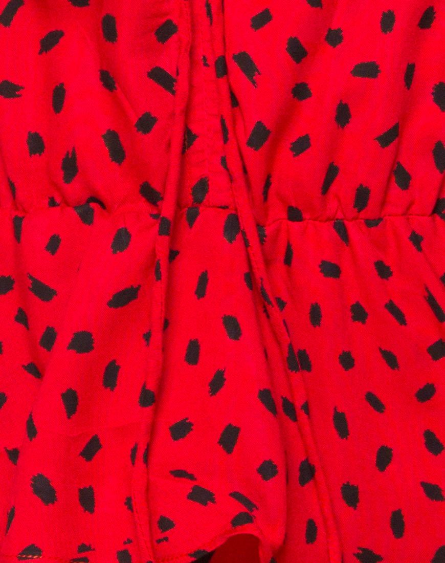 Immagine di Kepsibelle Abito in Mini Diana Dot Rosso e Nero