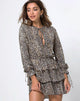Immagine di Kepsibelle Skater Dress in Rar Leopard Brown