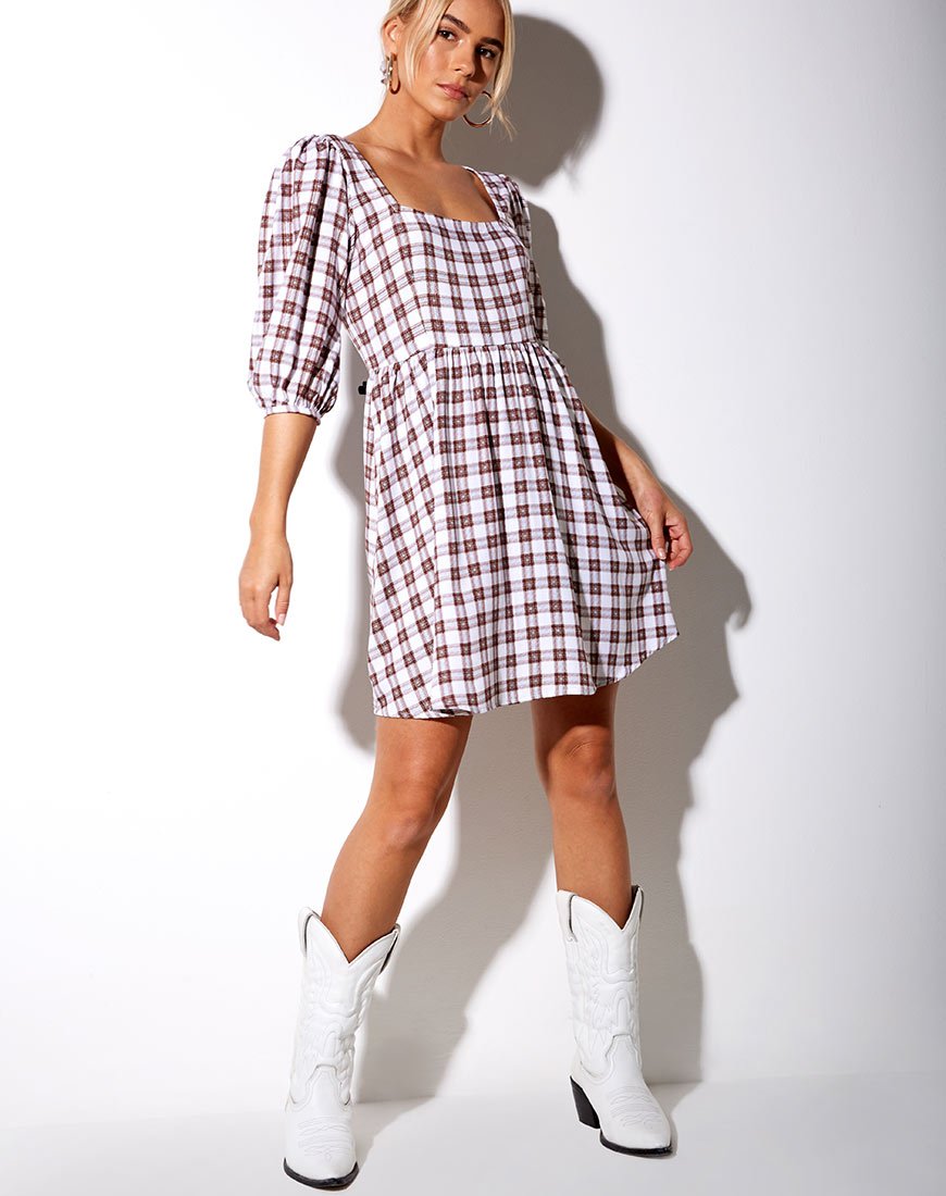 Immagine di Kezie Dress in Checkmate Brown