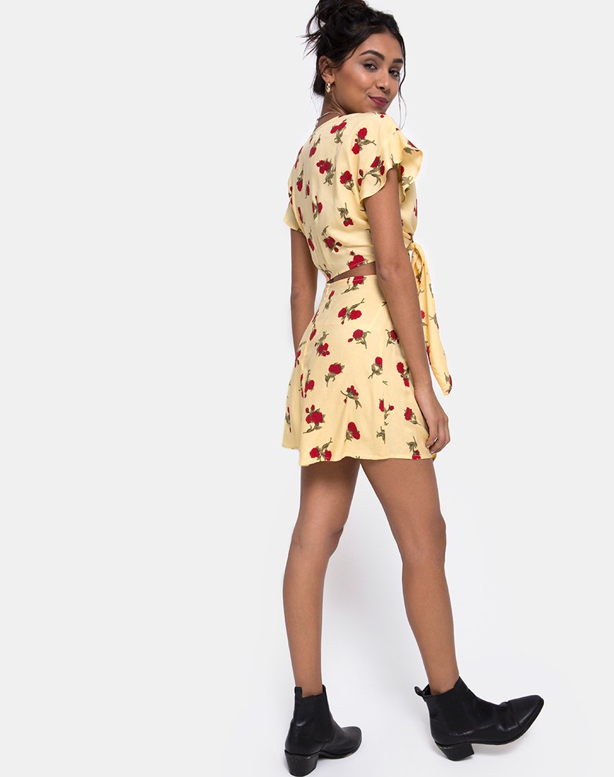 Immagine di Shae Crop Top in Falling Rose Yellow