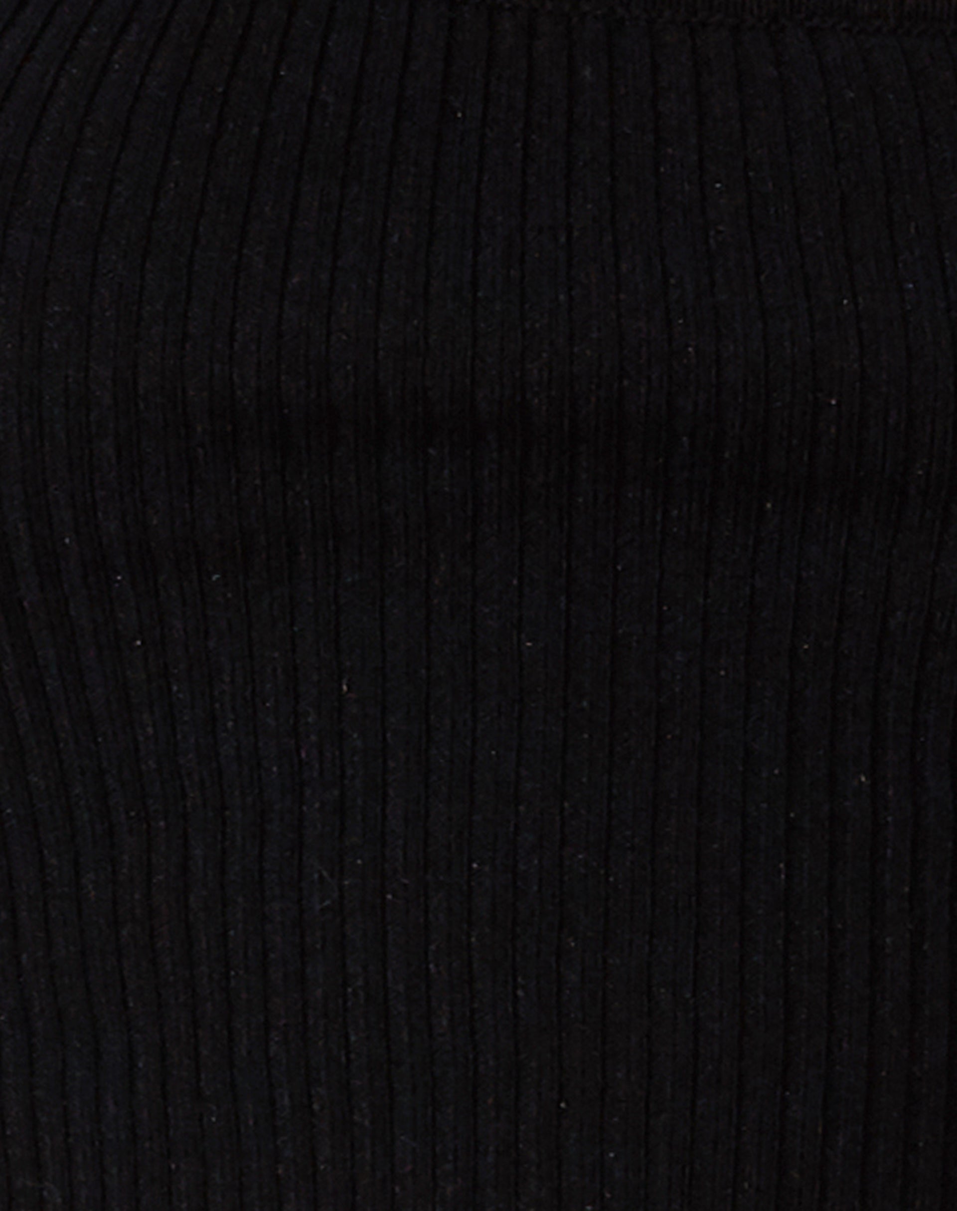 Immagine di Tronis Crop Top a costine nero