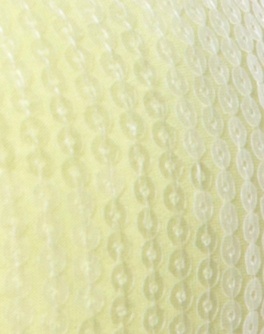 Immagine di Kim Crop Top in pistacchio con paillettes chiare