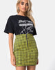 Immagine di Kimber Gonna Bodycon in Gingham medio Giallo