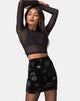 Immagine di Kimmy Mini Skirt in nero medio Astro Glitter