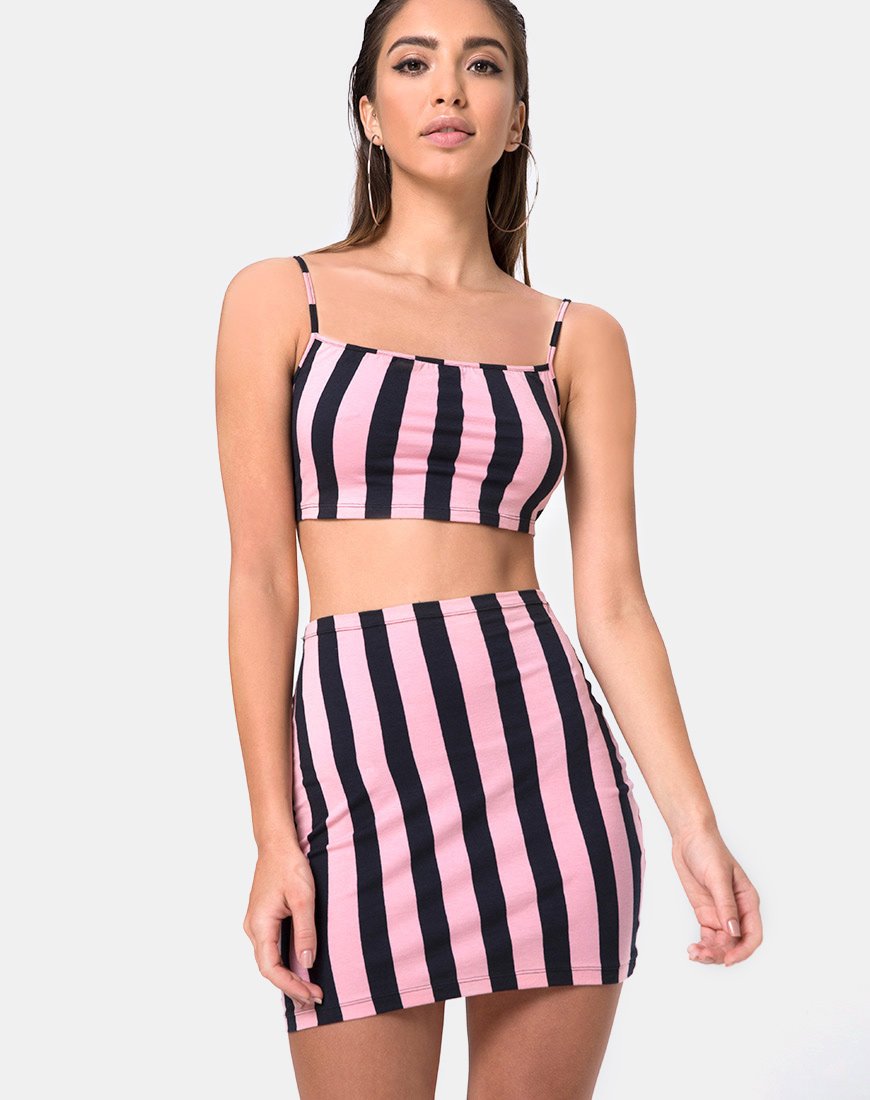 Immagine di Kimmy Gonna Bodycon in Campbell Stripe