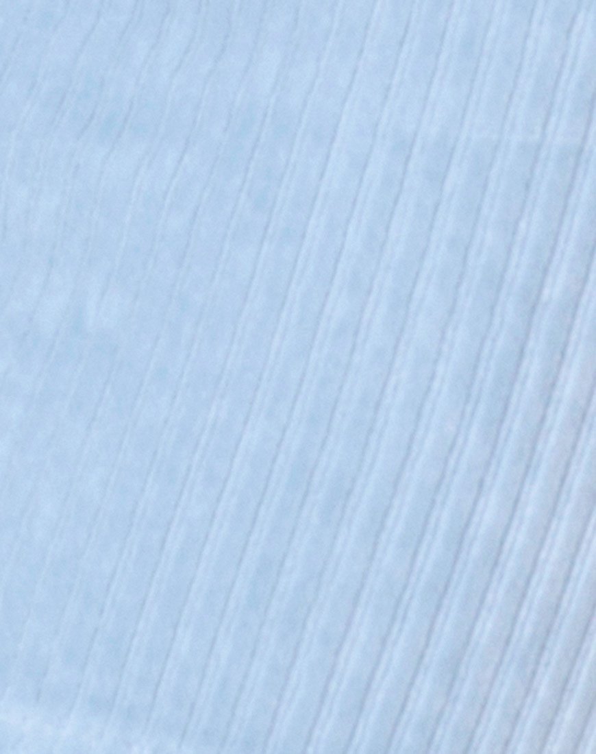 Immagine di Kimmy, minigonna in maglia vaporosa blu baby