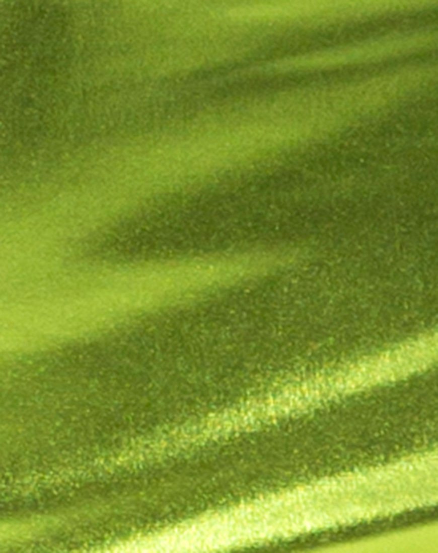 Immagine della gonna Kimmy in verde metallizzato
