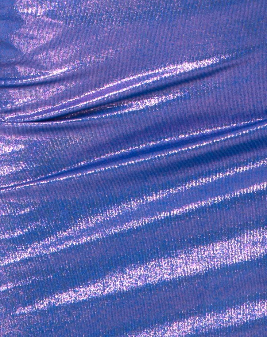 Immagine di Kimmy Mini Skirt in Metallic Shimmer Lavender
