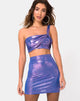 Immagine di Kimmy Mini Skirt in Metallic Shimmer Lavender