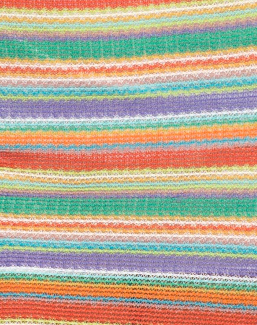 Immagine di Kimmy Gonna Bodycon in maglia arcobaleno
