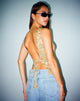 immagine di MOTEL X JACQUIE Kinda Crop Top in Mix Space Dye Multi Colour
