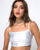 Immagine di Kini Crop Top in Spandex Argento