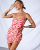 Immagine di Kinley Slip Dress in Dark Wild Flower Cantaloupe