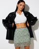 Immagine di KINNIE SKIRT SAGE FLOWER BUDS BLACK FLOCK