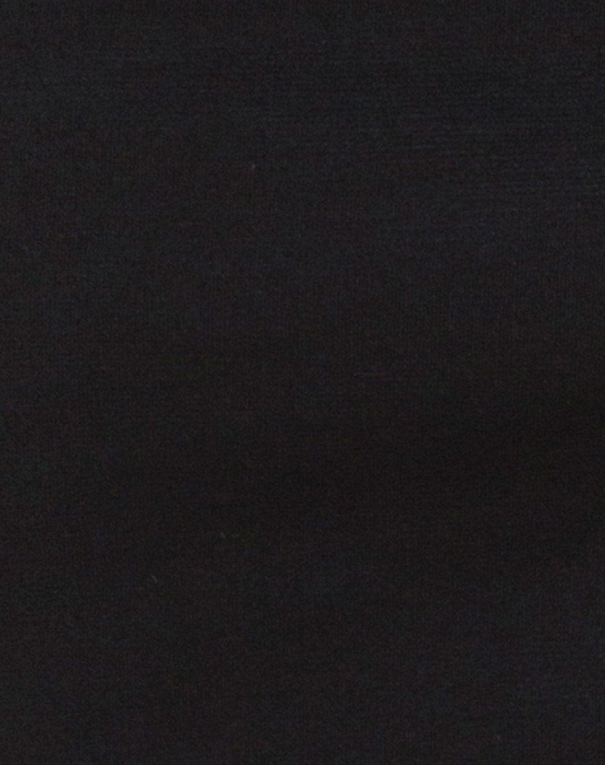 Immagine di Koenig Mini Dress in nero con catena d'argento