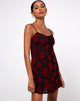 Immagine del vestito Kumala in romantico floccato di rose rosse
