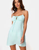 Immagine di Kumala Slip Dress in Satin Cheetah Mint