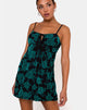 Immagine del vestito Kumala in rosa romantica flock Teal