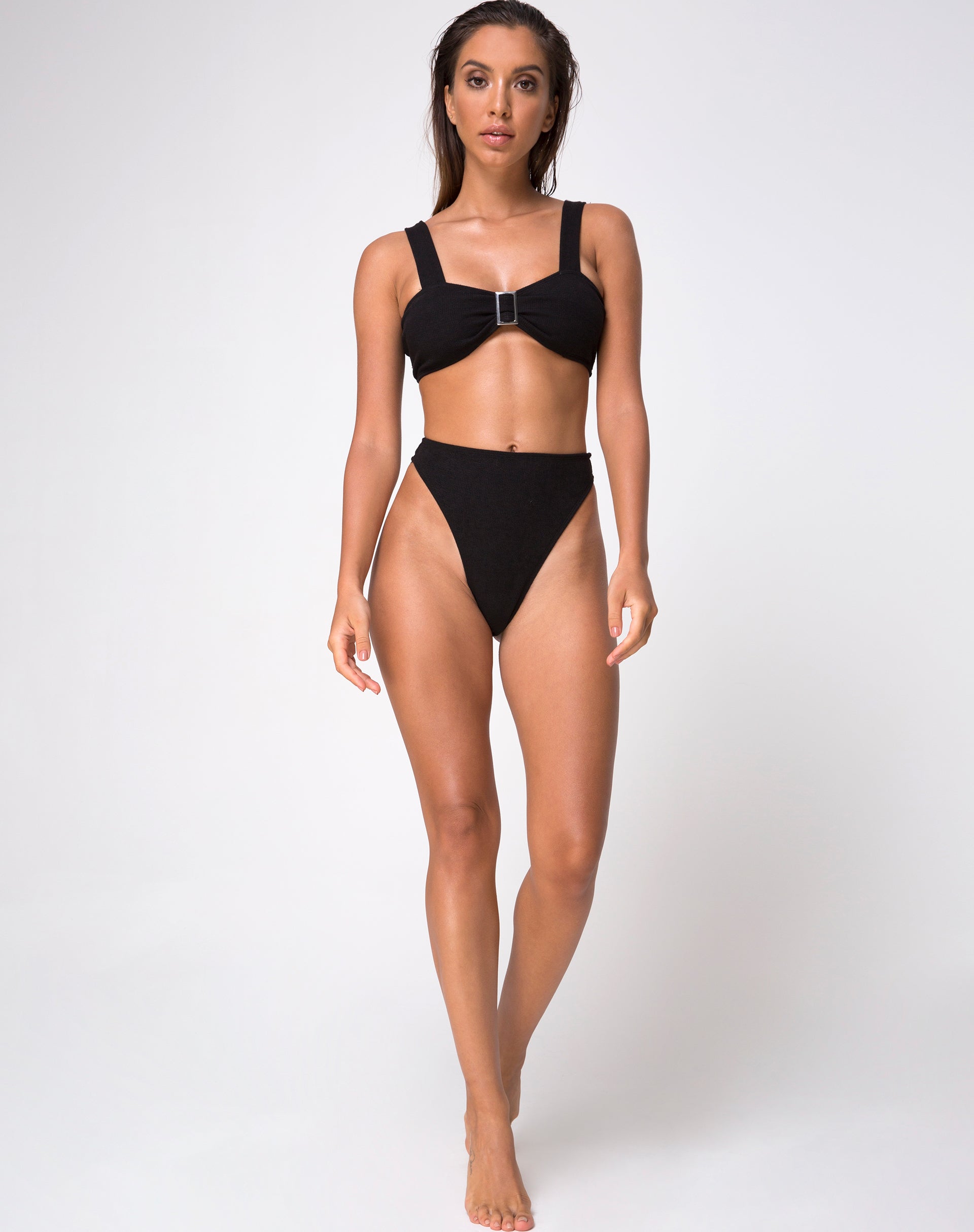 Immagine di KYLA BOTTOM BIKINI BLACK MINI RIB