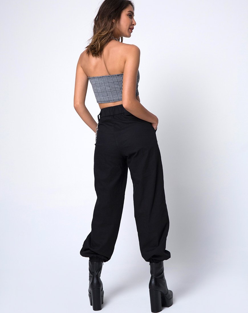 Immagine di Kylie Crop Top in Charles Check Grigio