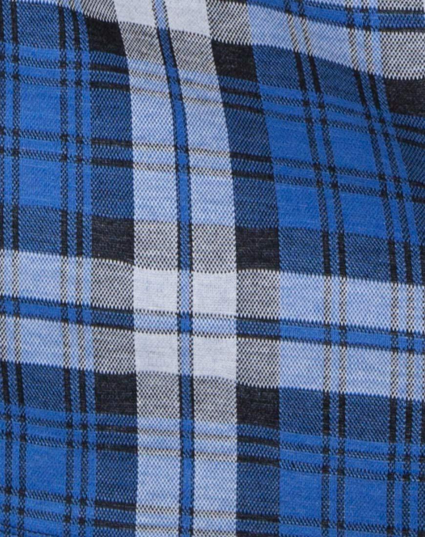 Immagine di Dina Mini Gonna in Plaid Stretch Blu