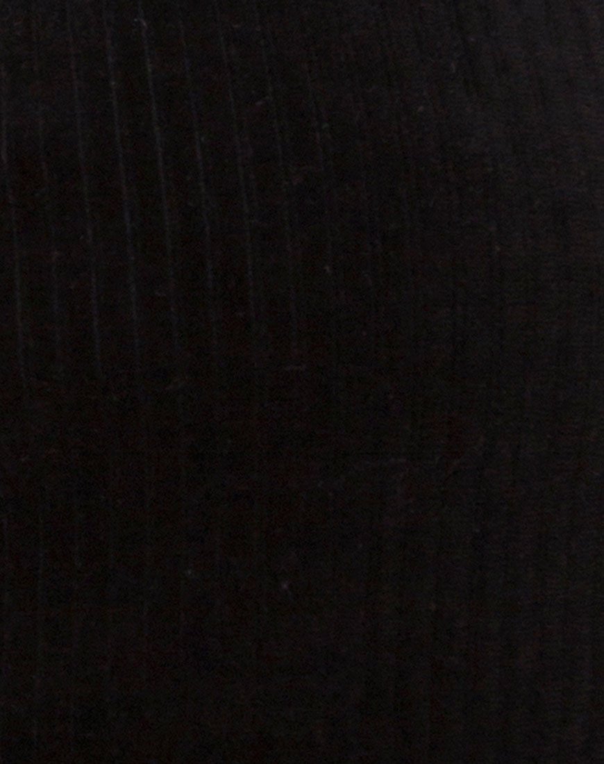 Immagine di Kylie Top in velluto a coste nero