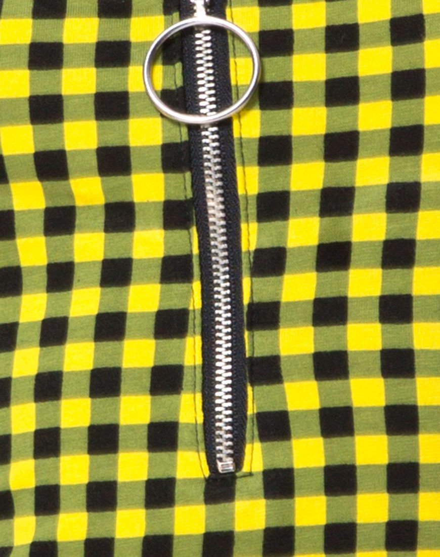 Immagine di Lahzie Bodycon Dress in Medium Gingham Yellow