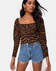 Immagine di Lakuma Top in Animal Drip Brown